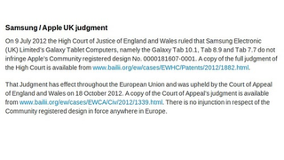 Illustration for article titled Apple Posts Its Apology To Samsung, But For Real This Time